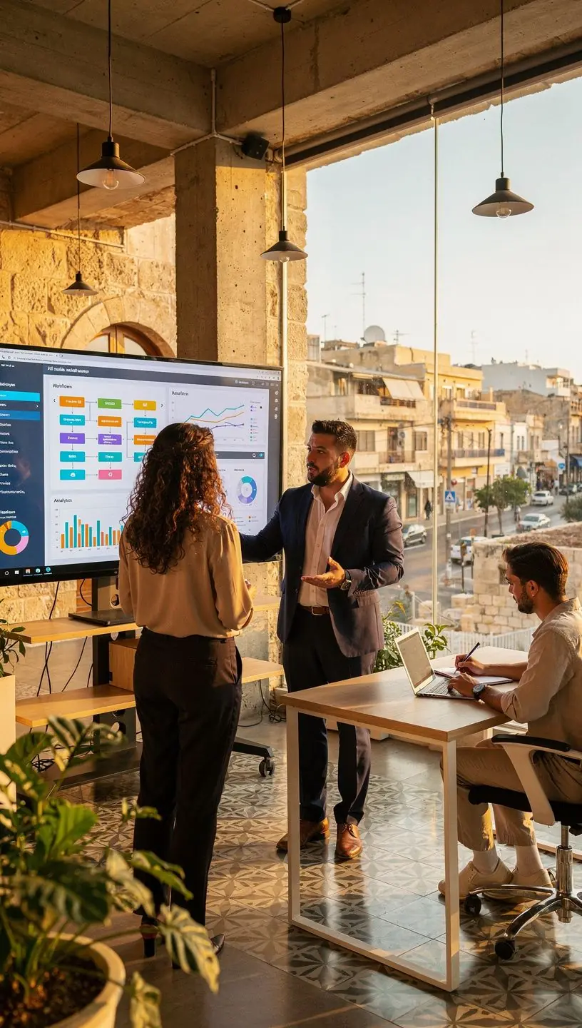 Professional team collaboration